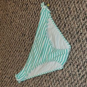 Shade & Shore mint green/white stripped swim bottoms